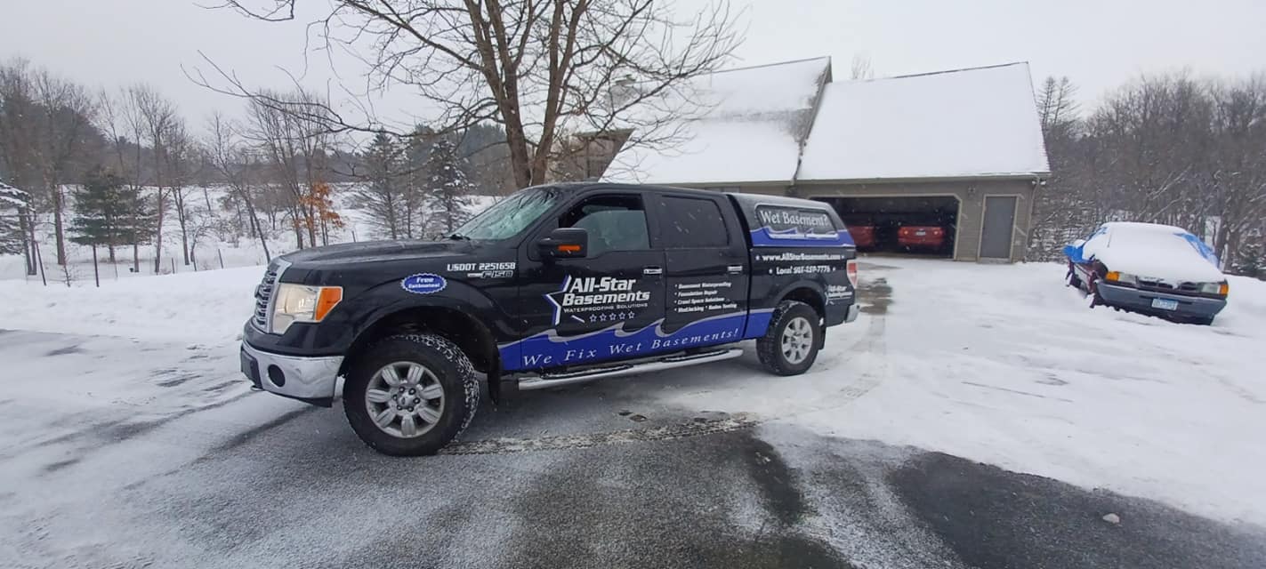All Star Basements fixing a smelly and wet crawl space in Winona MN