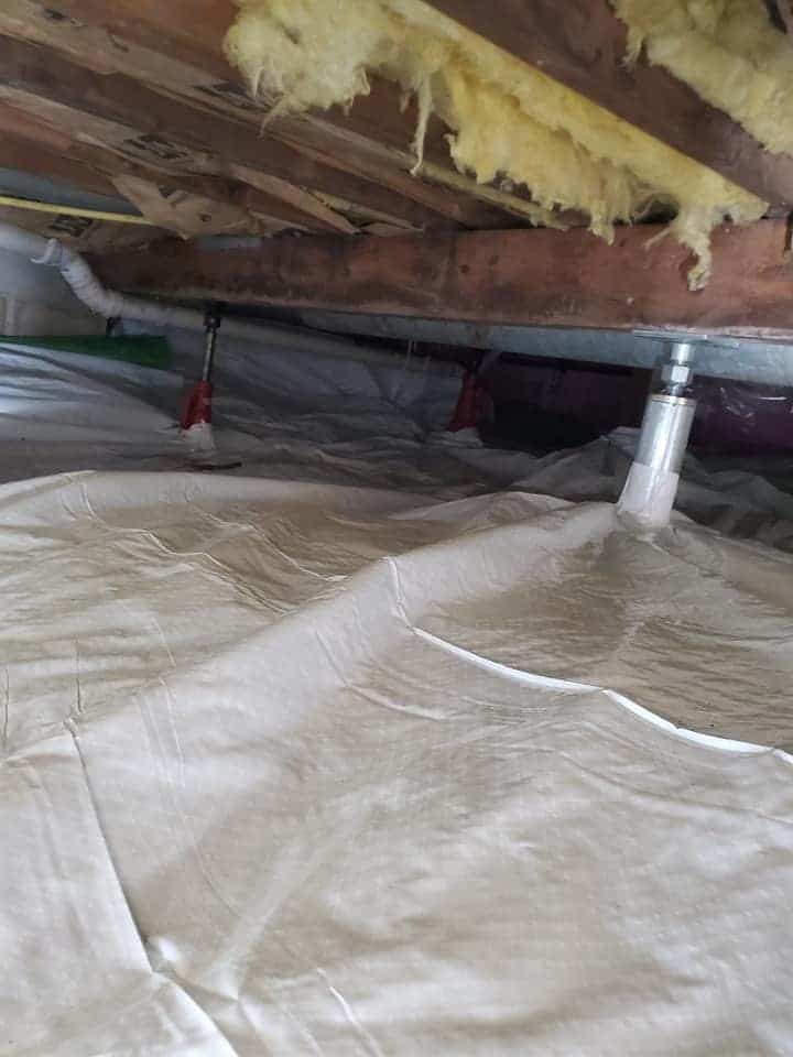 All Star Basements fixing a smelly and wet crawl space in Winona MN