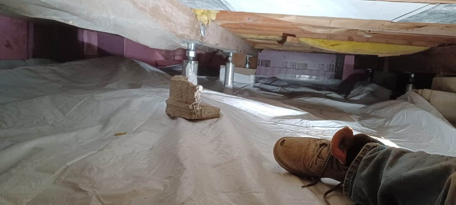 All Star Basements fixing a smelly and wet crawl space in Winona MN