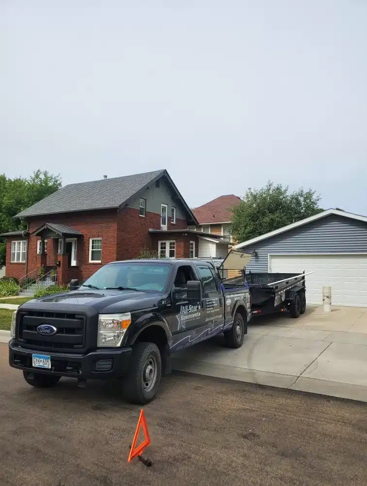 All-Star Drain Tile System install in Austin, MN