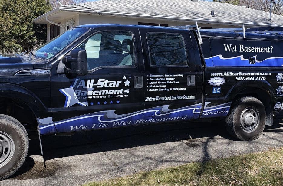 Installed our All-Star Drain System with a TwoStar Sump System in Owatonna, MN.