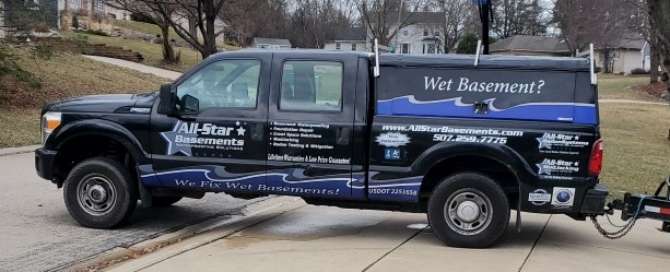 All-Star Drain System and Two-Star Sump System Installed in Rochester, MN.