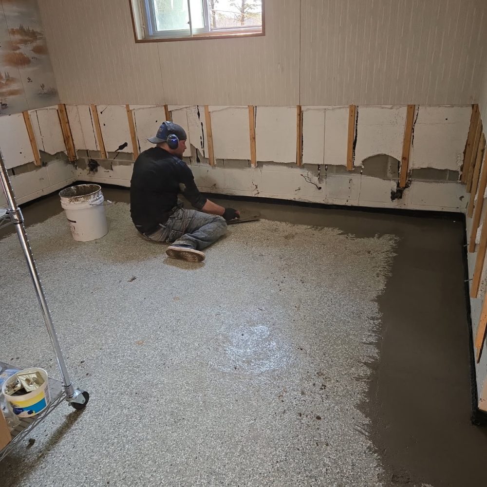 Basement waterproofing