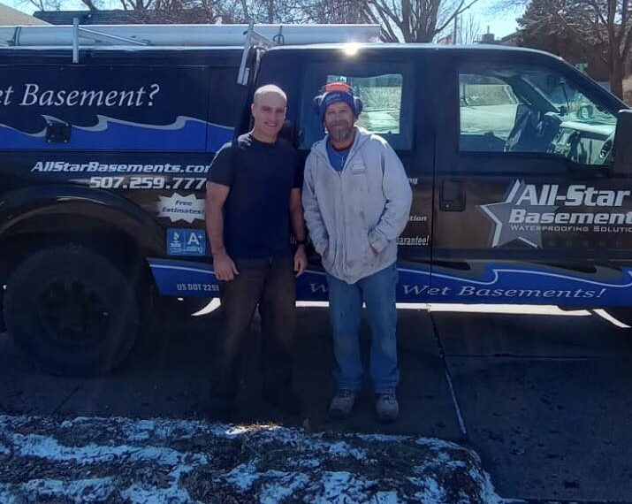 All-Star Drain System install in Rochester, MN